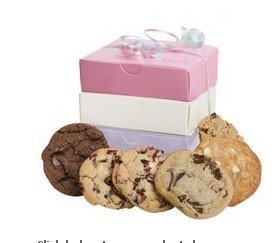 Pastel Mini Tower - Pink, Cream and Lavender - 8 Assorted Cookies