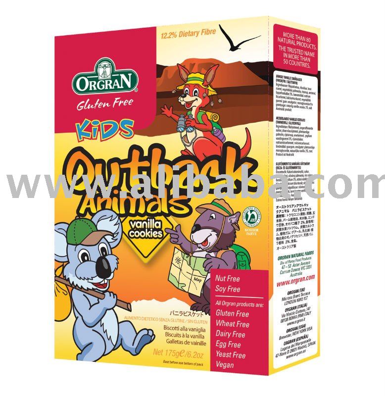 Orgran Outback Animals Vanilla Biscuits