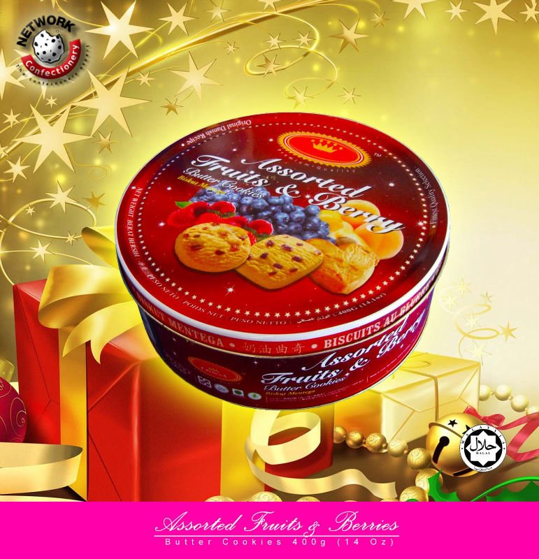 Assorted Fruits & Berries Butter Cookies