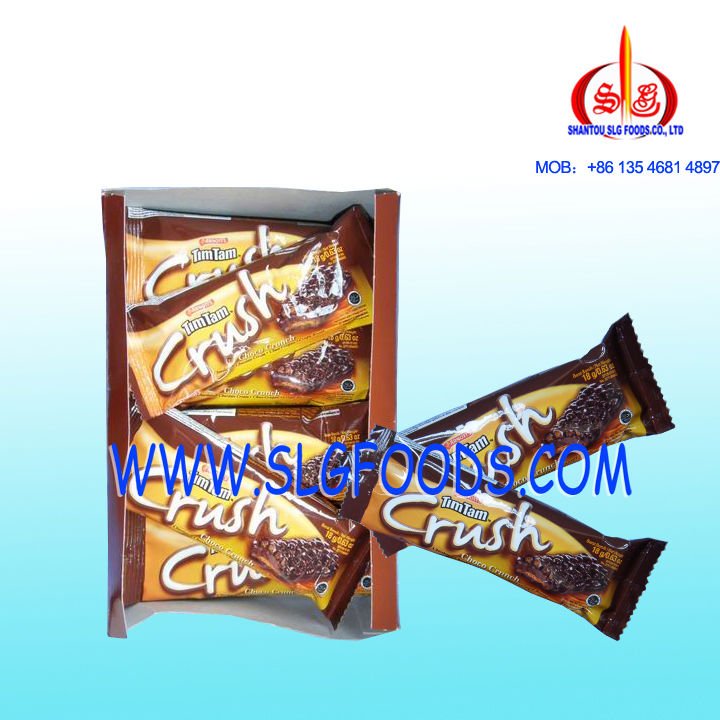 Crush chocolate cracker