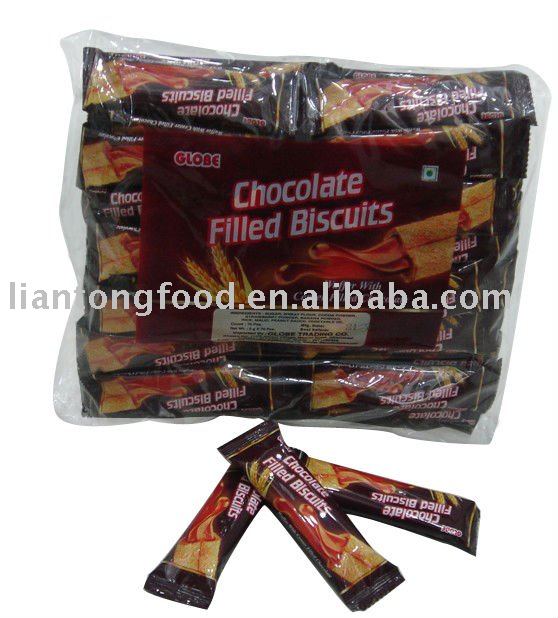 chocolate filled biscuit