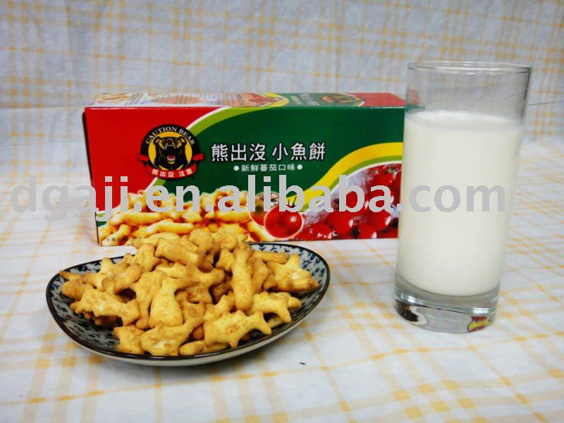 red bean letter cracker biscuits