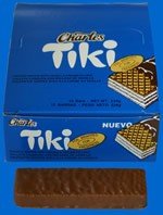  Wafers  - Tiki - Coated Wafer with  Vanilla   Cream  Filling.