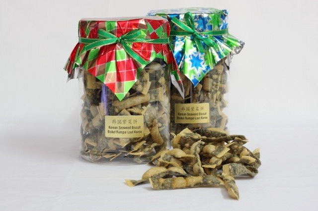 Homemade Korean Seaweed Crackers/Biscuit/Cookies