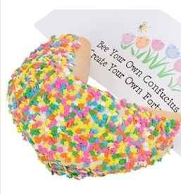 Spring Flowers Giant Fortune Cookie