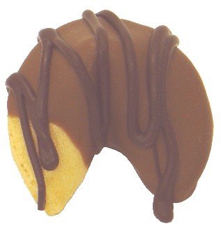 Chocolate-Dipped  Fortune  Cookie