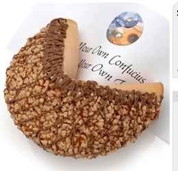 Caramel Toffee Chocolate Giant Fortune Cookie