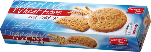 DIGESTIVE biscuits with wheat fibre and inulin 155 g