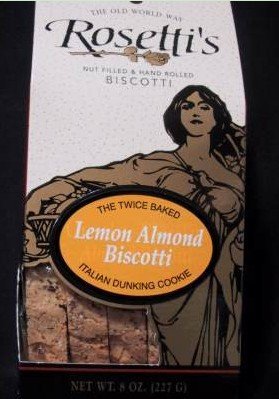 Lemon Almond flavored Rosetti Biscotti 8oz