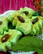 Pandan  Almond    Cookies 