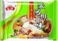 China food instant rice-noodle of pork-chop soup flavor bag packeting