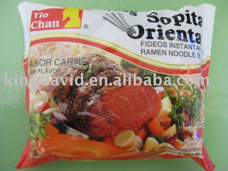 85g Fried  Instant   Beef    Flavor  Noodles in bag