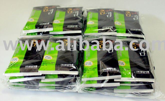 Roasted Seasoned Seaweed Crispy Laver Nori Snack (mini 8pack X 30)=240pack