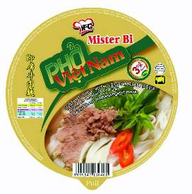Instant  pho   Soup  With  Rice   Noodle  In Beef Flavour