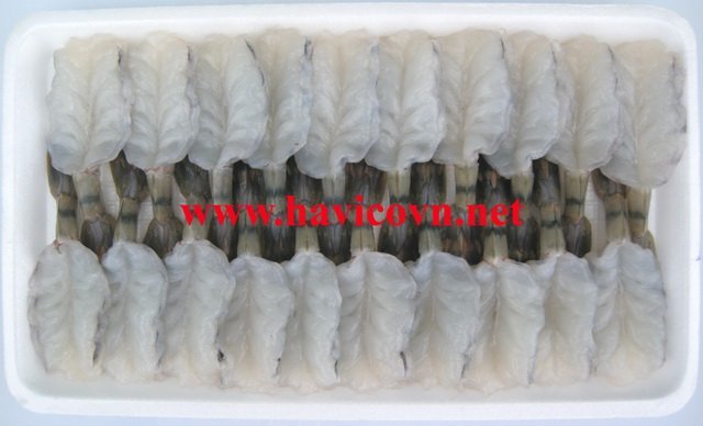Black tiger shrimp butterfly cut