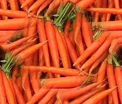 fresh red carrots now available