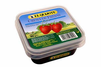 Plastic dish 400 grs strawberry
