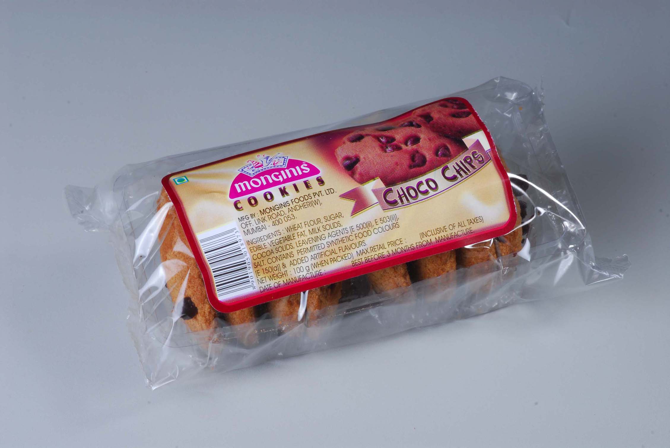 Monginis  Choco   Chip s Cookies 100 Gms