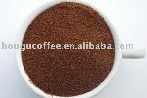 Spray-dried instant coffee