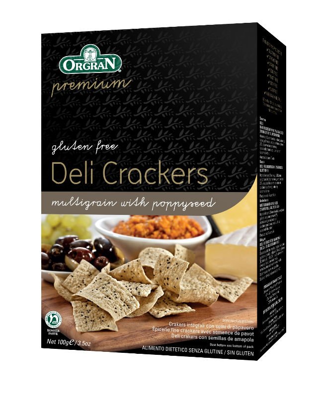 Orgran Deli Crackers - Multigrain with Poppyseed