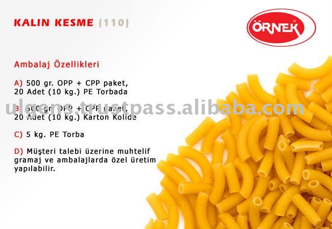 PASTA - MACARONI - % 100 DURUM WHEAT SEMOLINA - RIGATONI