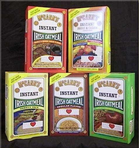 McCann's Instant Irish Oatmeal- Fruit & Creme Variety 10pack