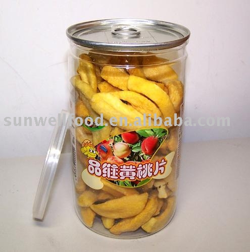 vacuum fired yellow peach chips