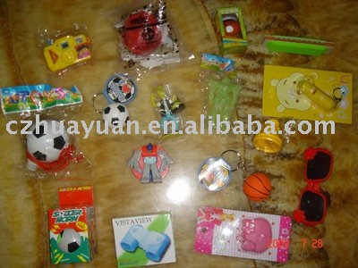 surprised bag toy with candy for boy
