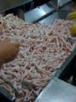 Processed Chicken feet and paw