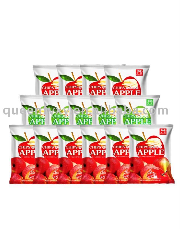 Non  fried  vacuum dried  chips   ( Natural  apple   chips )