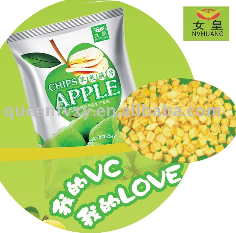 New best crispy sour-sweat Snack ( green healthy natural apple chips)