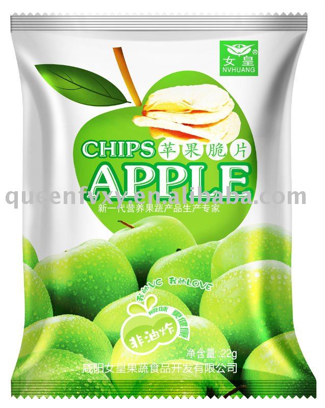  new  product snacks( Green   healthy apple  chip s)