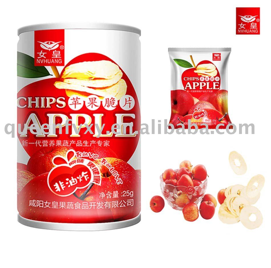 Fruits crisp snack ( Green healthy apple chips)