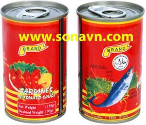 Canned Sardine in Brine, Canned Sardine in Tomato Sauce, Canned Sardine in