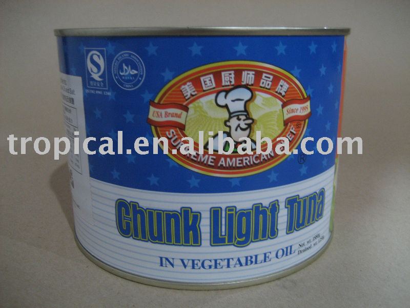Canned chunk tuna in oil 1880g