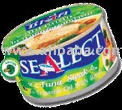 Sealect tuna steak in vegetable oil with broth Thailand Food Fish Canned