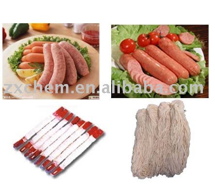 Natural salted hog casing
