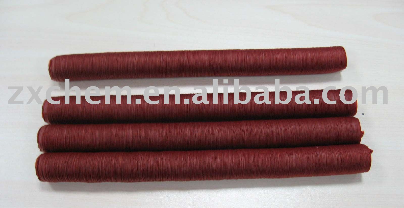 Red smoked collagen casing