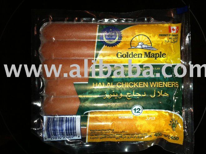  Chicken  Wiener  Sausage s  Frank s Halal, Canada origin