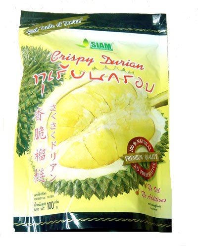 SIAM vacuum Premium Quality Crispy 100% Durian 100g