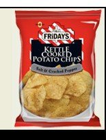 snack           NEW!! T.G.I. Friday s Kettle Chips - Salt and Cracked Pepper