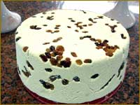 Halva with raisin