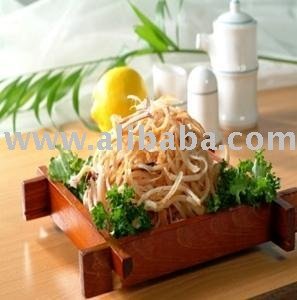 Sliced seasoned squid