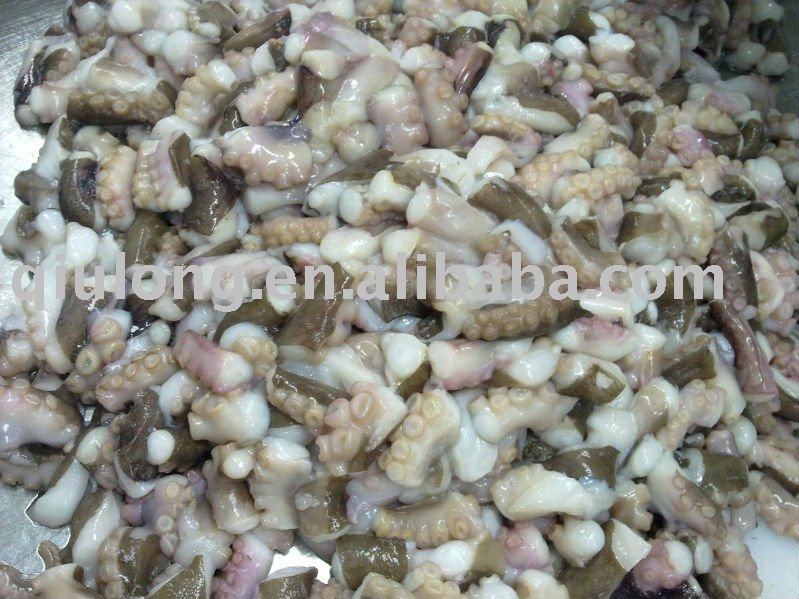 frozen seafood (octopus cutting)