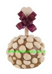 Apple in caramel with delicacies
