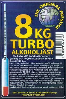Prestige 8 kg Turbo Yeast 18-20%
