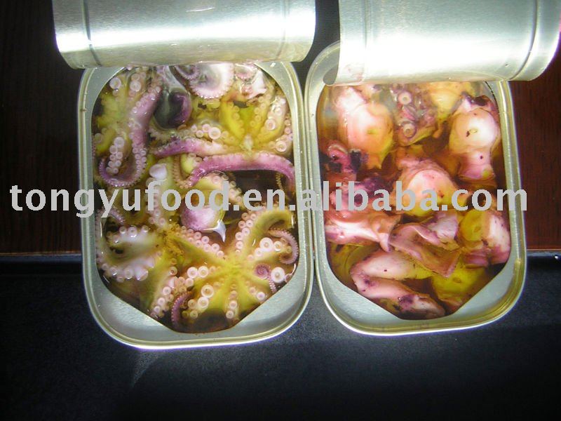 fresh  canned   octopus 