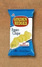 snack -Golden Ridges Potato Chips (6 - 3.5 oz. Bags)