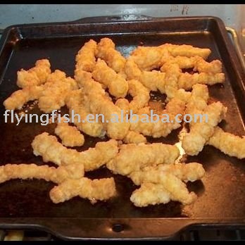 Bread squid strips