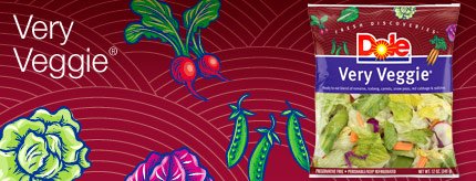consists of romaine lettuce, iceberg lettuce, carrots,  red  cabbage, radishes and snow  peas .